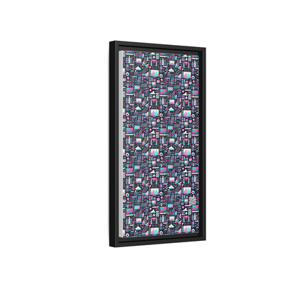 Digital Rebellion Youthful Streetwear with a Rebellious Digital Twist Matte Canvas, Framed (multi-color) - 8404 Design-71 B