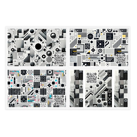 Digital Modern Minimalism Sticker Sheets - 8404 Design-88