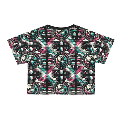 Digital Artistry Digital-native Streetwear Crop Tee - 8404 Design-62