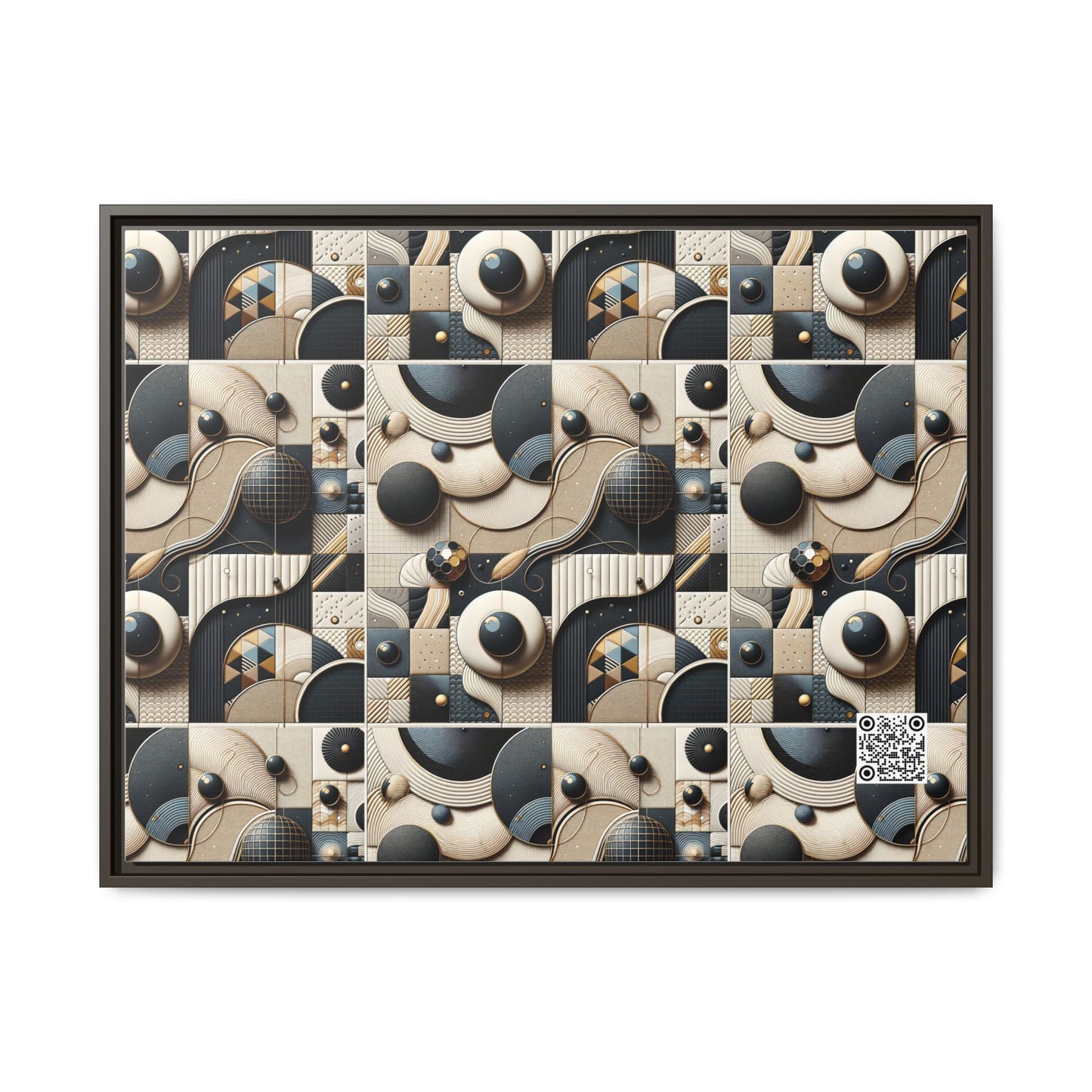 Tech-forward Luxe Streetwear Tech Luxe Fusion Matte Canvas, Framed (multi-color) - 8404 Design-71 A