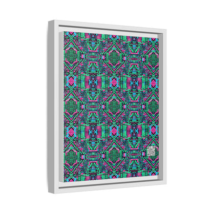 Digital Glitch Vibes Tech-Inspired Streetwear Matte Canvas, Framed (multi-Color) - 8404 Design-71 A