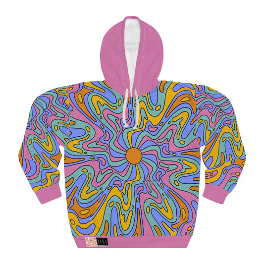 8404's Unisex Adult "A Trip Under the Sun in Pink" Fashion Pullover Hoodie