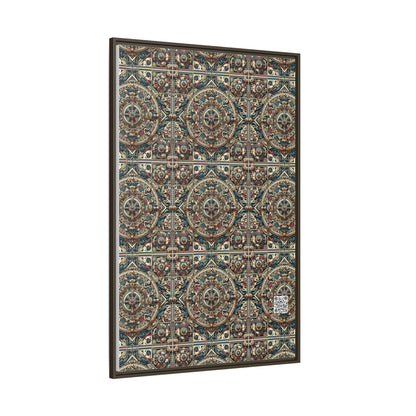 Urban Renaissance Historical Fusion With Street Edge Matte Canvas, Framed (multi-Color) - 8404 Design-57 A