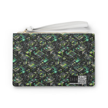 Tech-Infused Graphics Tech-Forward Streetwear Clutch Bag - 8404 Design-47