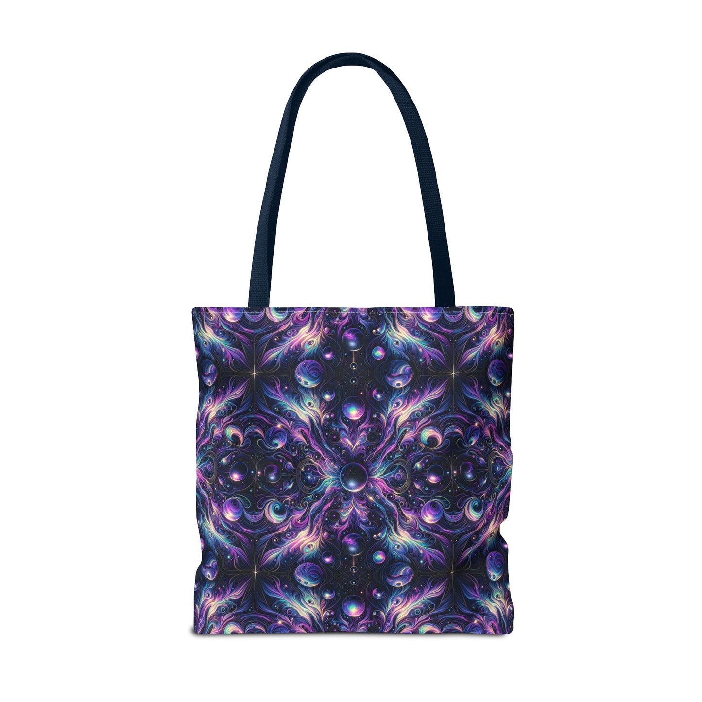 Galactic Hues Tech-Forward Cosmic Fusion Tote Bag - 8404 Design-41