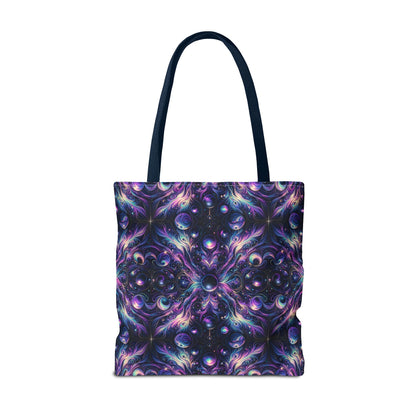 Galactic Hues Tech-Forward Cosmic Fusion Tote Bag - 8404 Design-41