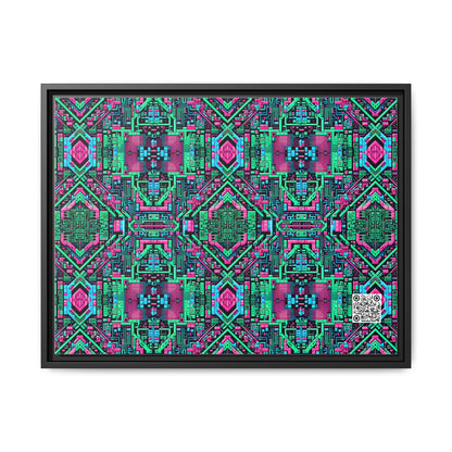 Digital Glitch Vibes Tech-Inspired Streetwear Matte Canvas, Framed (multi-Color) - 8404 Design-71 A
