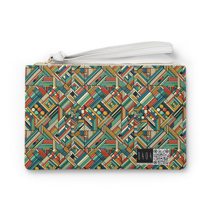 Abstract Graphic Art Modern Artistic Expression Clutch Bag - 8404 Design-67