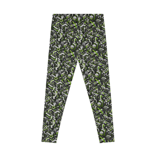 Graffiti Tech Fusion Bold Streetwear Fusion Stretch Leggings - 8404 Design-53