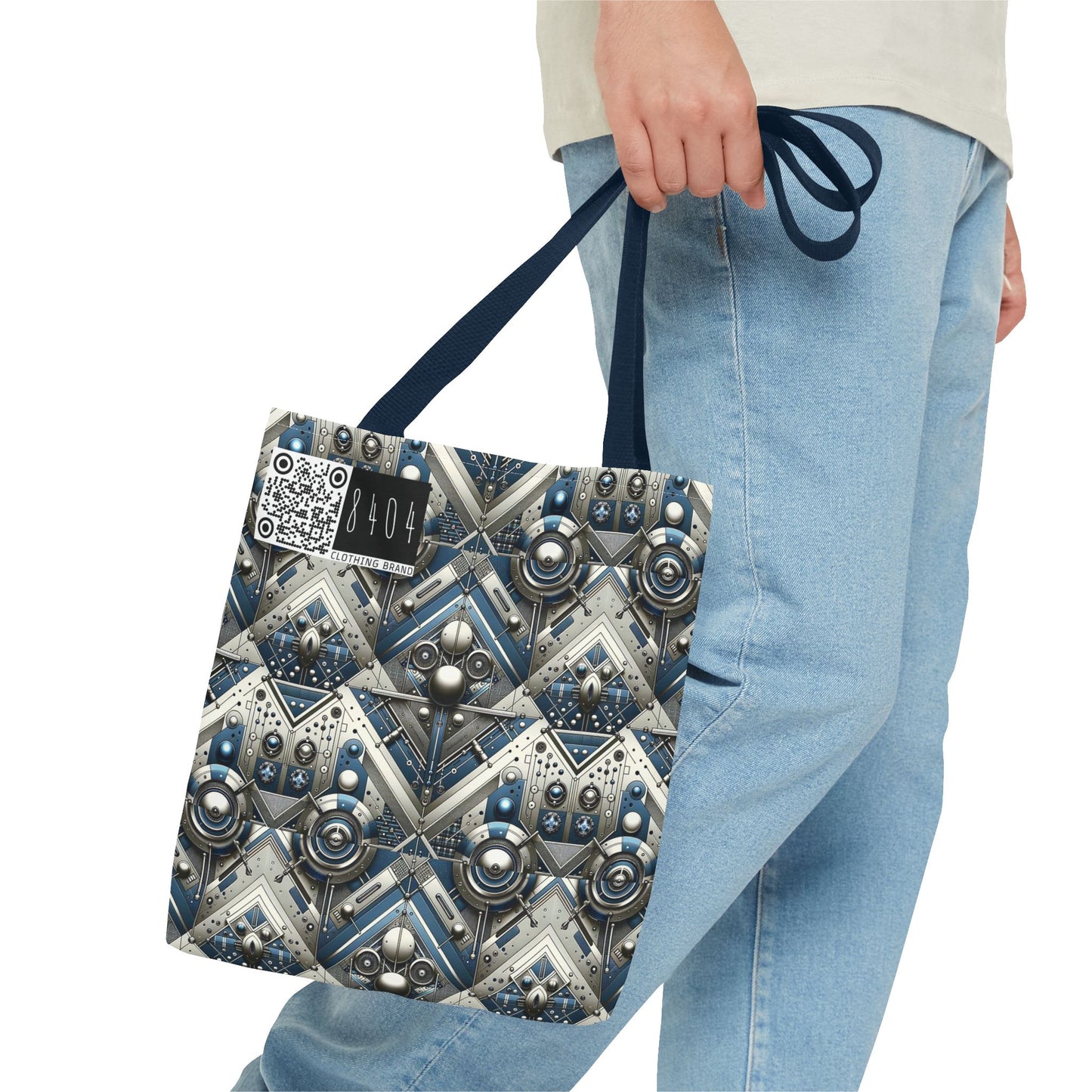 Tech Utility Fusion Tech-Forward Utility With a Futuristic Edge Tote Bag - 8404 Design-63