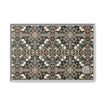 Cyber Garden Party Tech Garden Extravaganza Matte Canvas, Framed (multi-Color) - 8404 Design-66 A