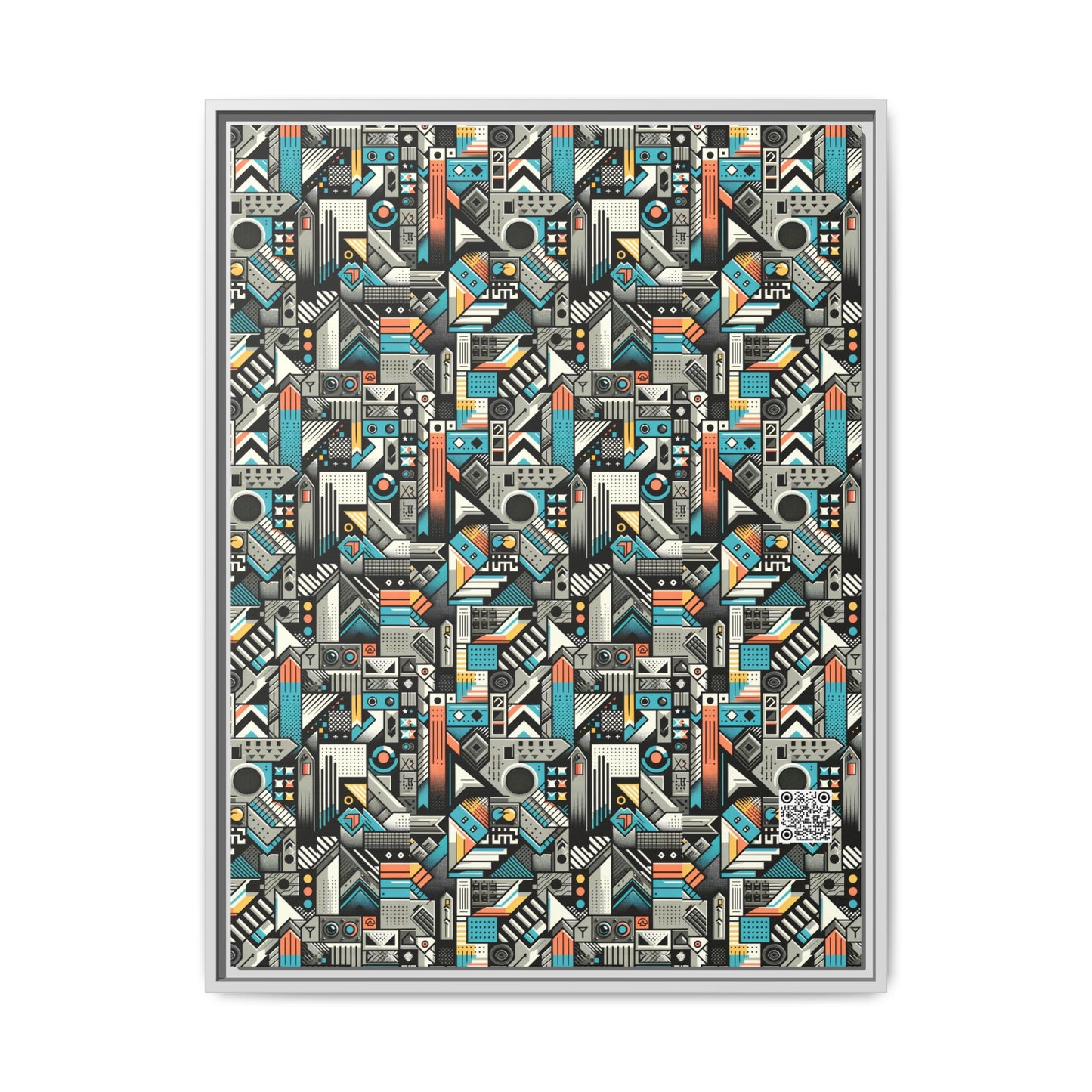 Digital Street Art Urban Street Style Matte Canvas, Framed (multi-color) - 8404 Design-81 A