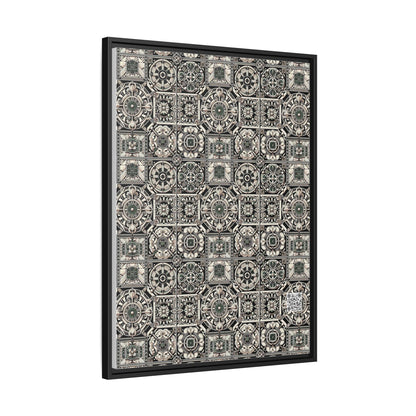 Cyber Garden Party Tech Garden Extravaganza Matte Canvas, Framed (multi-Color) - 8404 Design-45 A