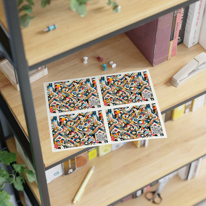 Abstract Graphic Art Modern Artistic Expression Sticker Sheets - 8404 Design-62