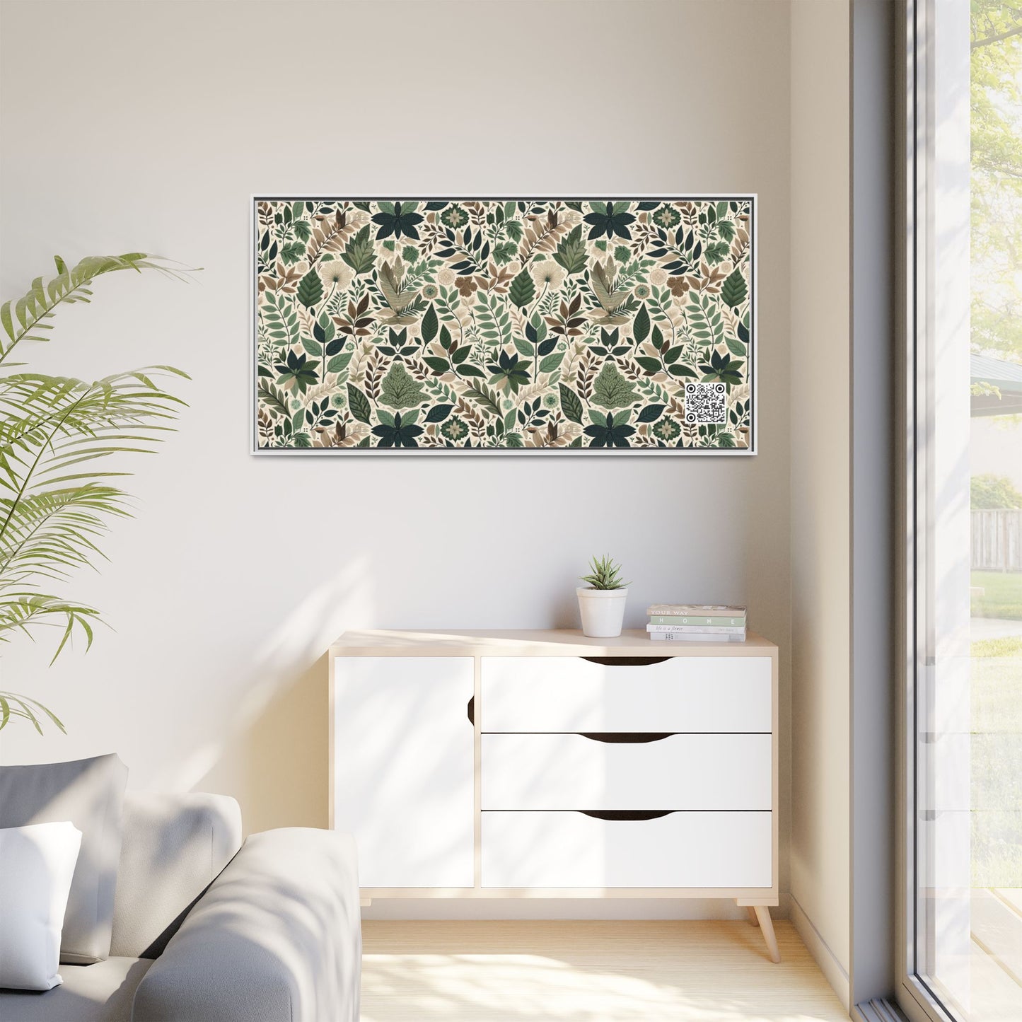 Streetwear Sustainability Environmentally Conscious Streetwear with a Natural Aesthetic Matte Canvas, Framed (multi-color) - 8404 Design-57 B