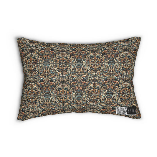 Urban Renaissance Historical Fusion With Street Edge Spun Polyester Lumbar Pillow - 8404 Design-59 S