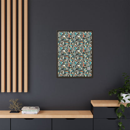 Digital Street Art Urban Street Style Matte Canvas, Framed (multi-color) - 8404 Design-81 A