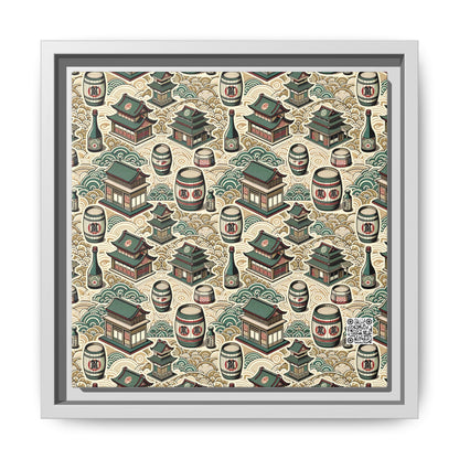 Cultural Artisanal Fusion Contemporary Cultural Elegance Matte Canvas, Framed (multi-Color) - 8404 Design-68 B