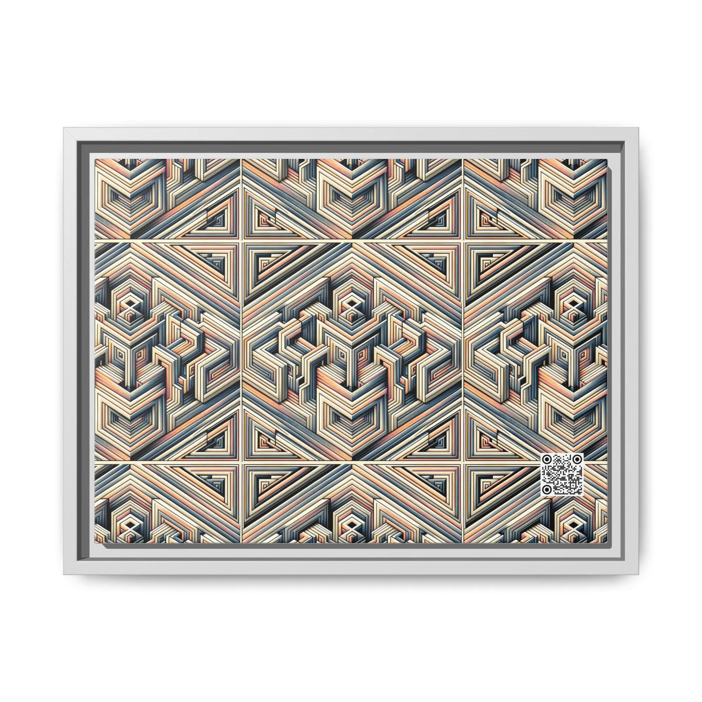 Tech Illusion Graphics Futuristic Artistry Matte Canvas, Framed (multi-color) - 8404 Design-52 A