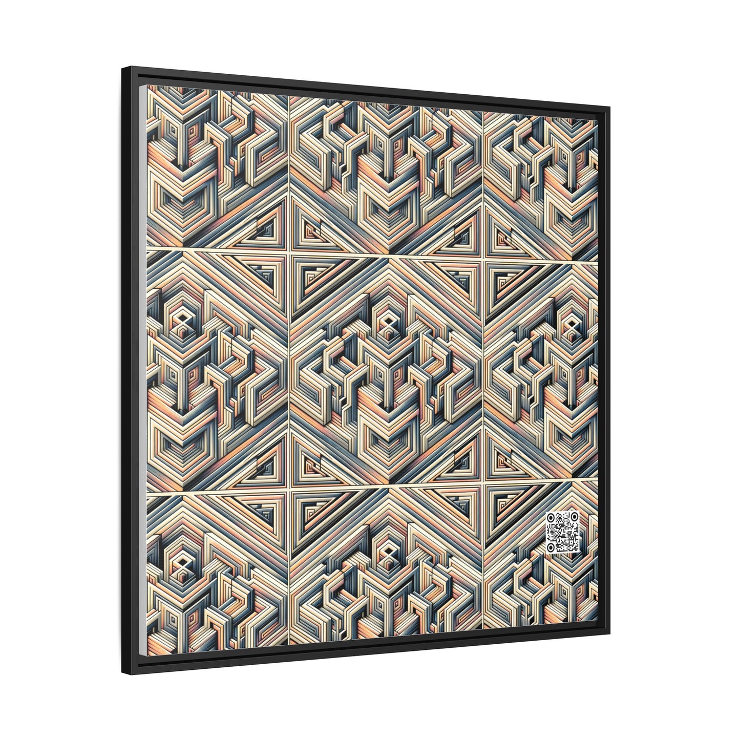 Tech Illusion Graphics Futuristic Artistry Matte Canvas, Framed (multi-color) - 8404 Design-52 A