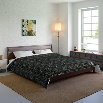 Tech Noir Futuristic Tech Aesthetic with a Dark Twist Comforter - 8404 Design-59