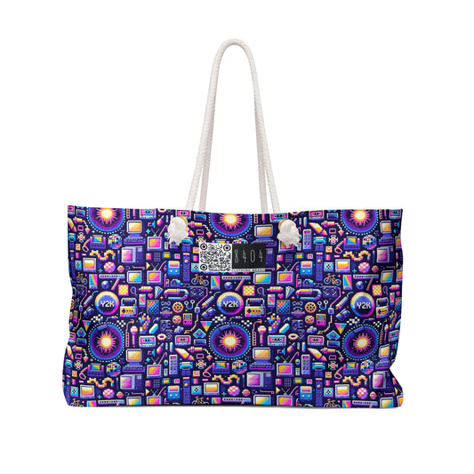 Digital Nostalgia Modern Retro Fusion Weekender Bag - 8404 Design-64