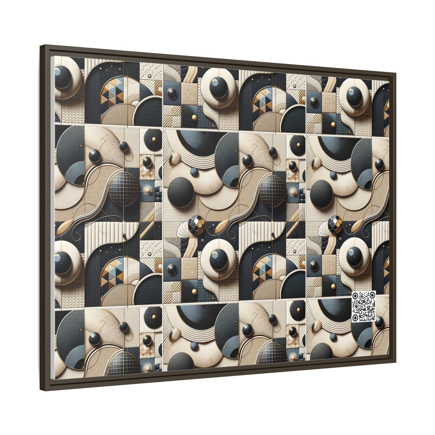 Tech-forward Luxe Streetwear Tech Luxe Fusion Matte Canvas, Framed (multi-color) - 8404 Design-71 A