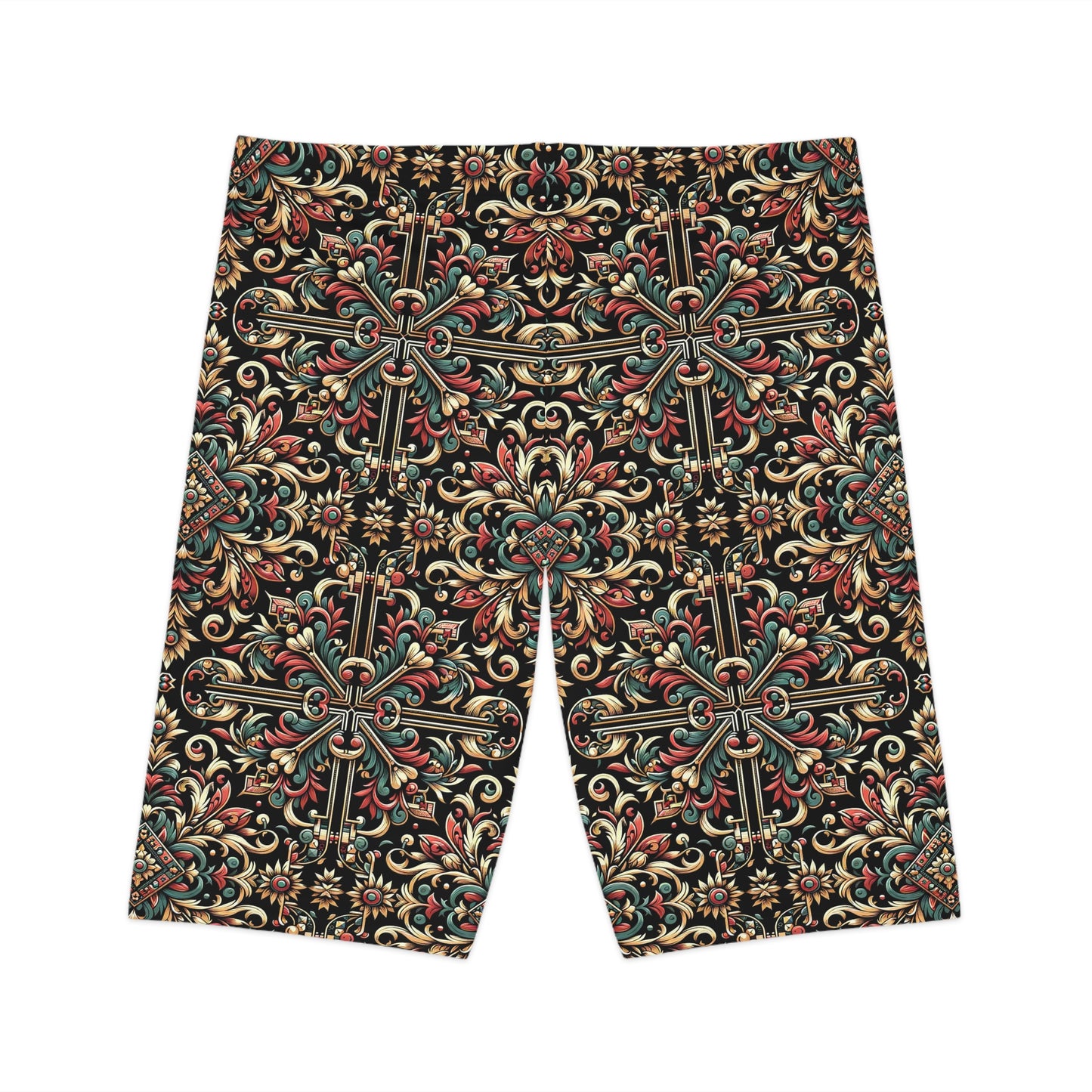 Streetwear Renaissance Artistic Clash of Old and New Women's Bike Shorts - 8404 Design-46