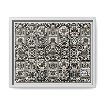 Cyber Garden Party Tech Garden Extravaganza Matte Canvas, Framed (multi-Color) - 8404 Design-45 A