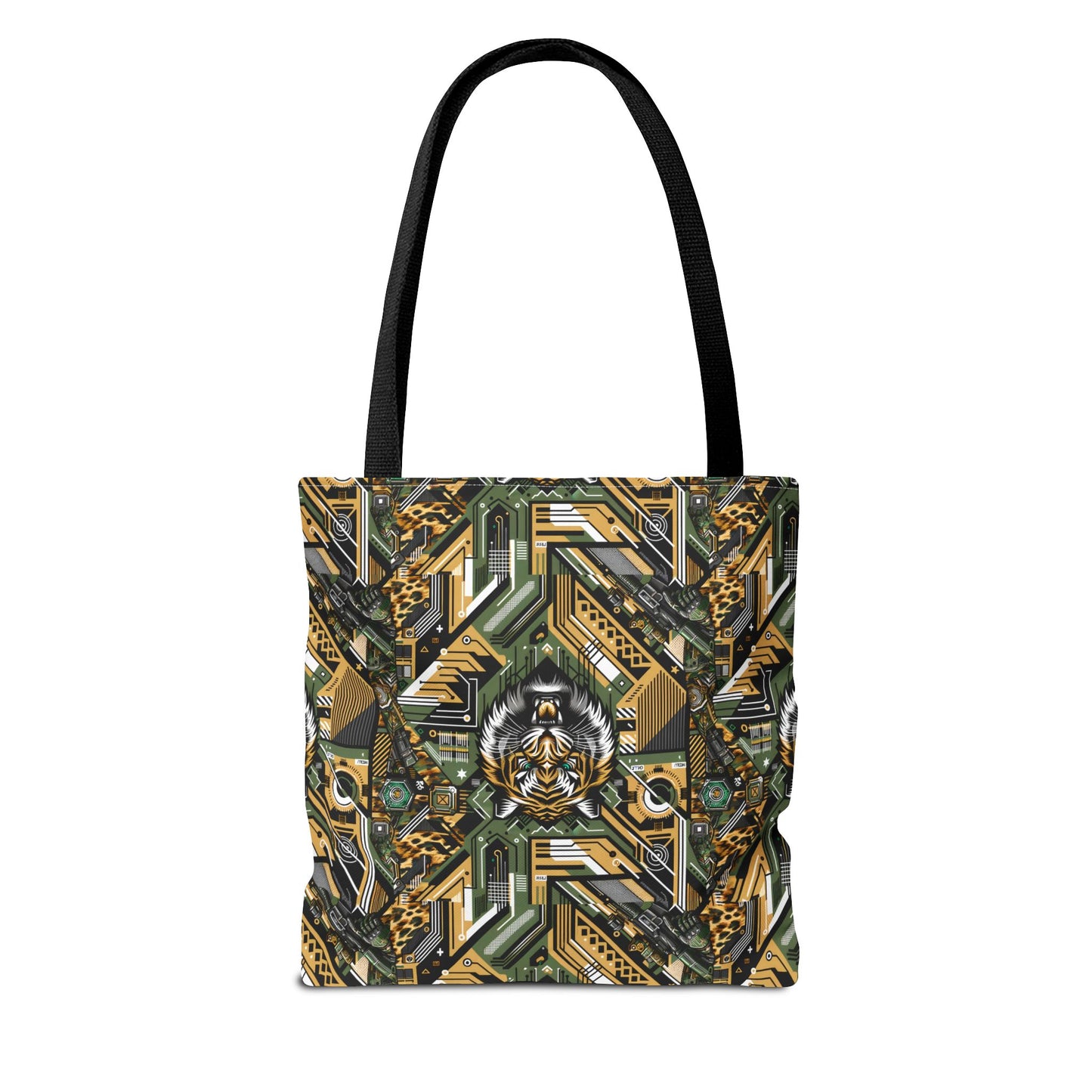 Neo-Camo Fusion Tech-Forward Streetwear Tote Bag - 8404 Design-58