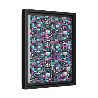 Digital Rebellion Youthful Streetwear with a Rebellious Digital Twist Matte Canvas, Framed (multi-color) - 8404 Design-71 A