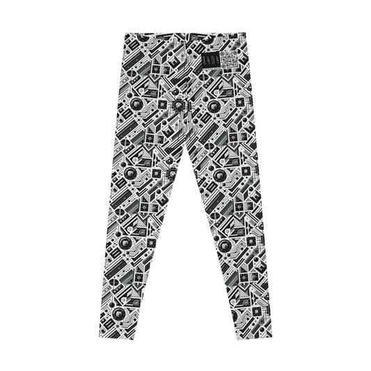 Digital Minimalism Minimalist Tech Stretch Leggings - 8404 Design-62
