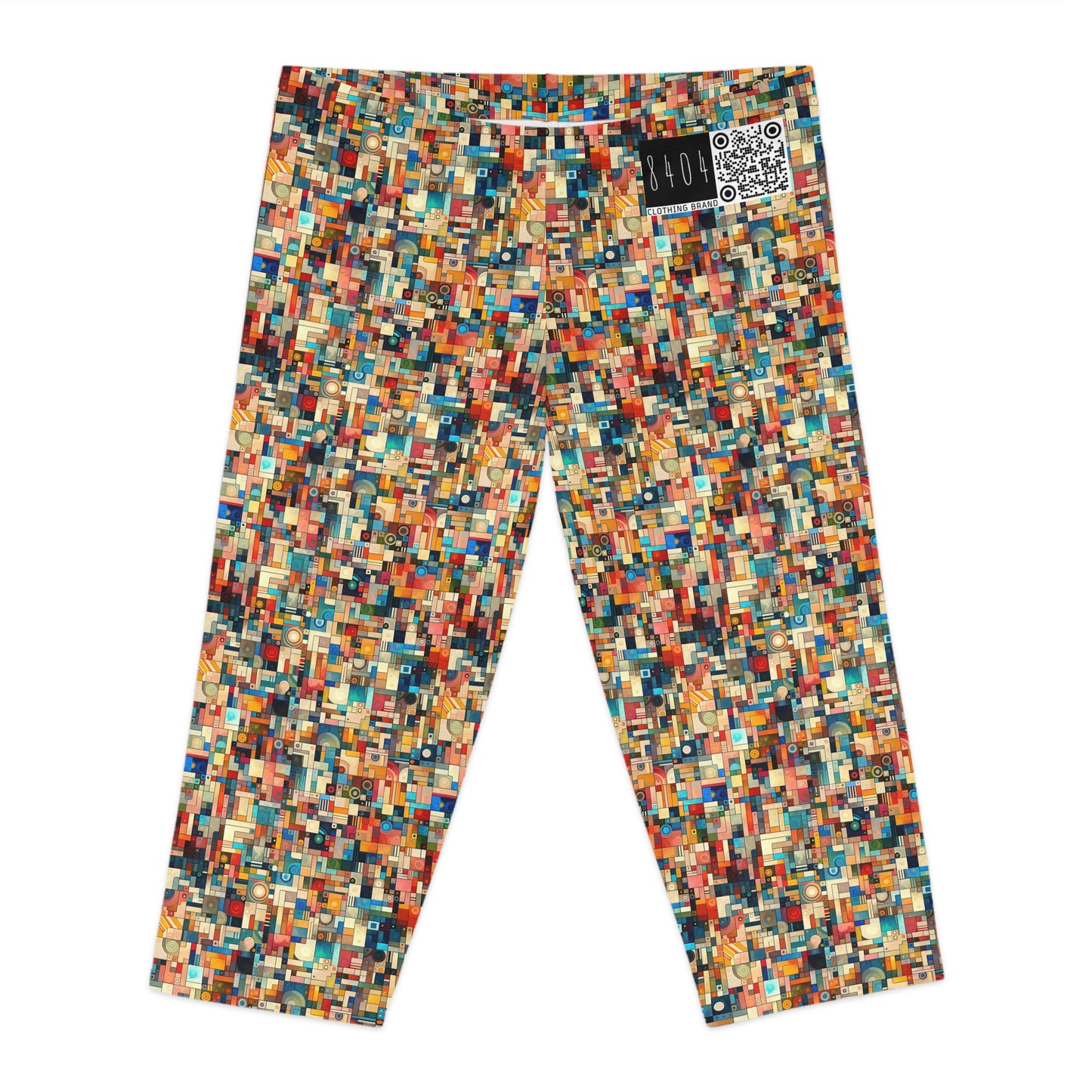Digital Artistic Expression Artistic Streetwear Women's Capri Leggings - 8404 Design-46