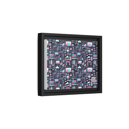 Digital Rebellion Youthful Streetwear with a Rebellious Digital Twist Matte Canvas, Framed (multi-color) - 8404 Design-71 B