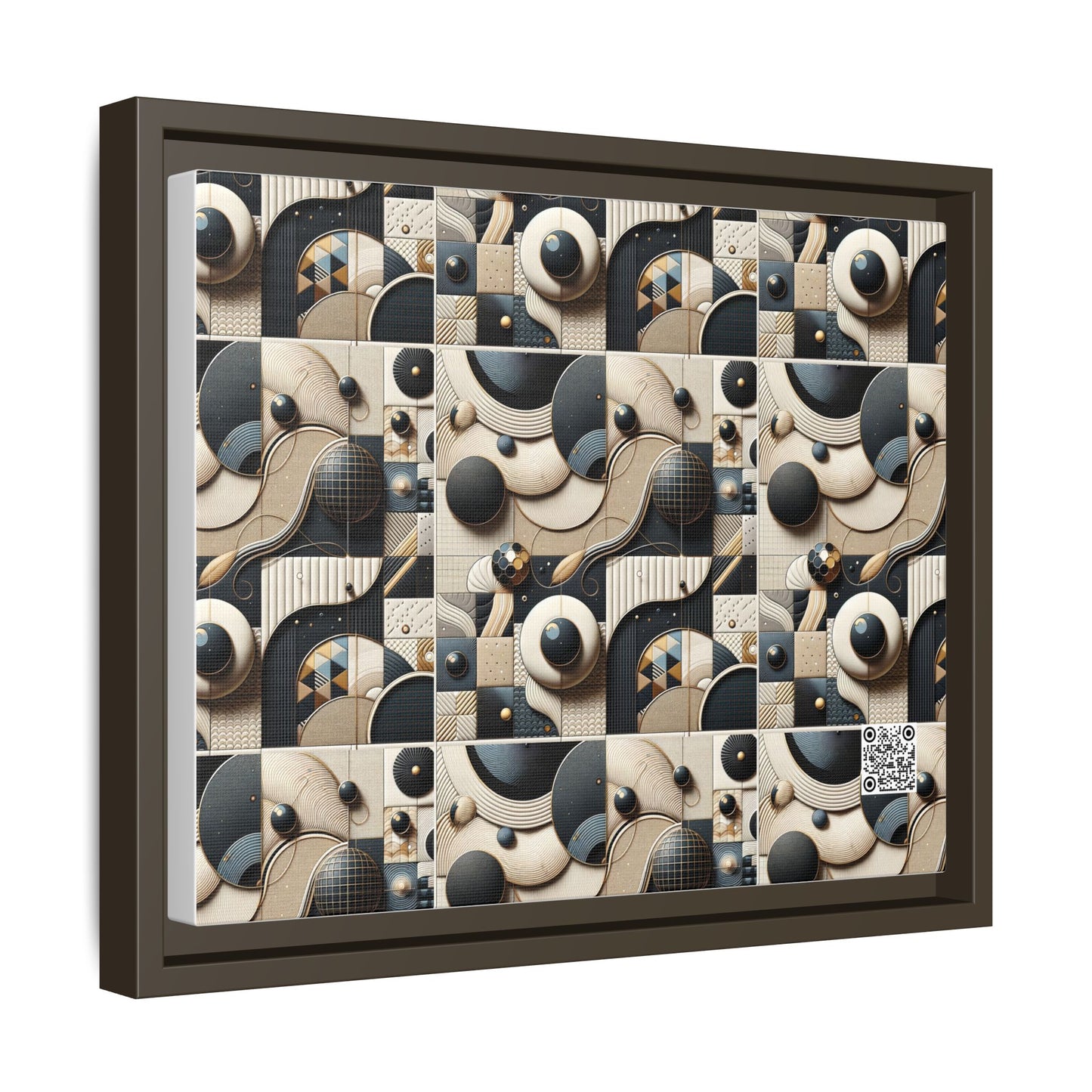 Tech-forward Luxe Streetwear Tech Luxe Fusion Matte Canvas, Framed (multi-color) - 8404 Design-71 A