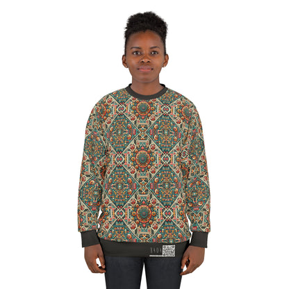 Cultural Fusion Tech Blend of Cultural Heritage With Tech-Inspired Elements Sweatshirt - 8404 Design-74