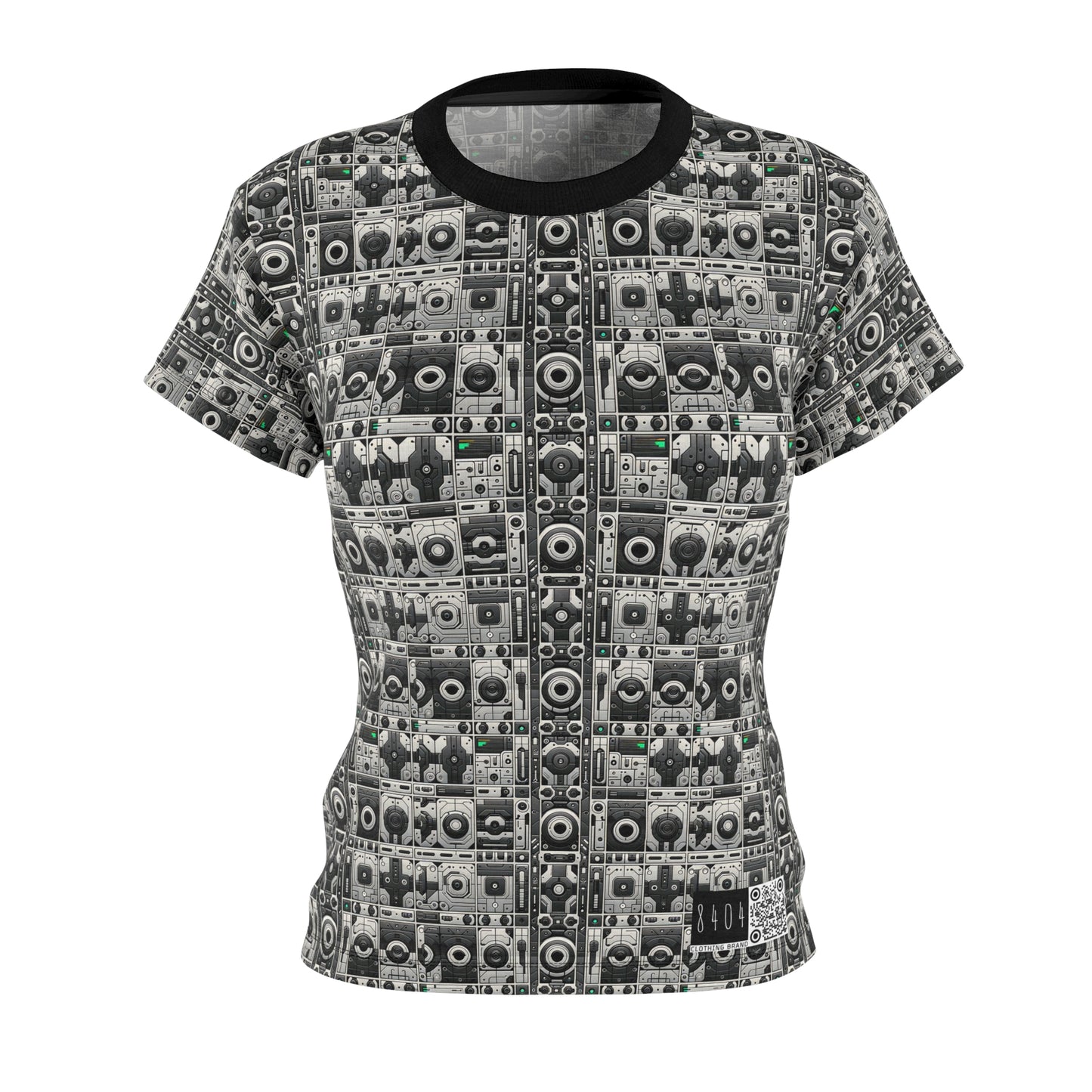 Tech Utility Aesthetics Tech-Forward Minimalism Women's Cut & Sew Tee - 8404 Design-60