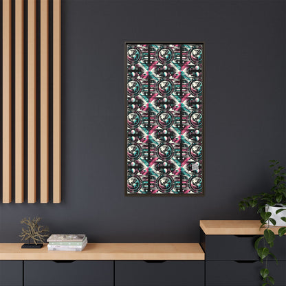 Digital Artistry Digital-native Streetwear Matte Canvas, Framed (multi-color) - 8404 Design-62 B