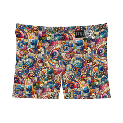 Digital Artistic Expression Artistic Streetwear Women's Shorts - 8404 Design-49