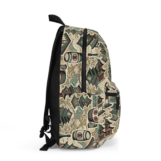 Cultural Artisanal Fusion Contemporary Cultural Elegance Backpack - 8404 Design-68