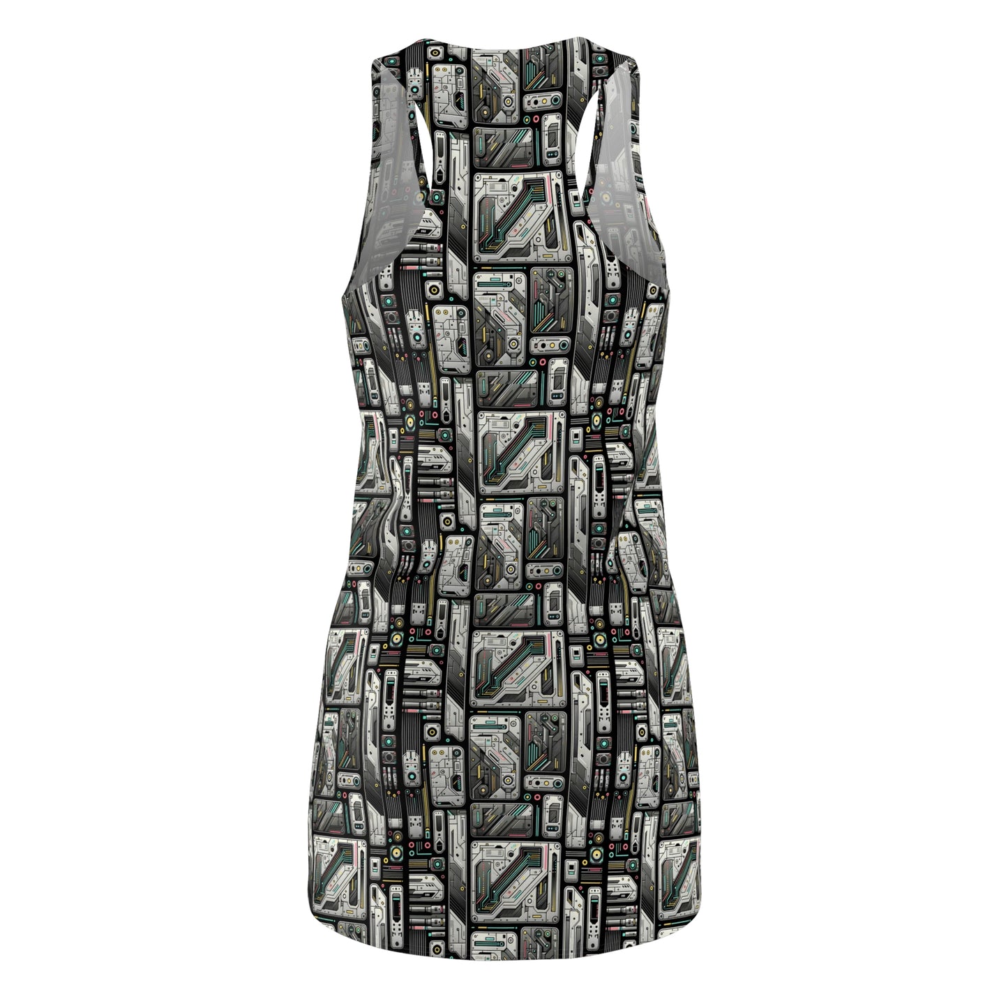 Tech Utility Gear Tech-Forward Minimalism Women's Cut & Sew Racerback Dress - 8404 Design-45