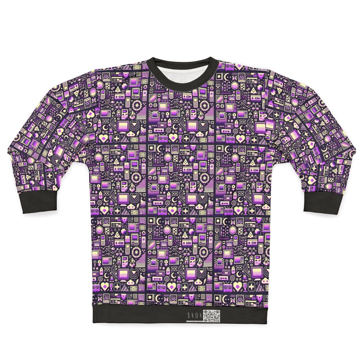 Digital Nostalgia Remix Modern Vintage Fusion Sweatshirt - 8404 Design-54
