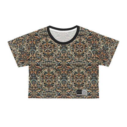 Urban Renaissance Historical Fusion With Street Edge Crop Tee - 8404 Design-59