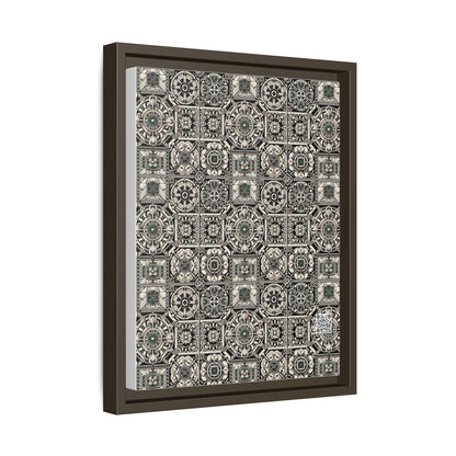 Cyber Garden Party Tech Garden Extravaganza Matte Canvas, Framed (multi-Color) - 8404 Design-45 A