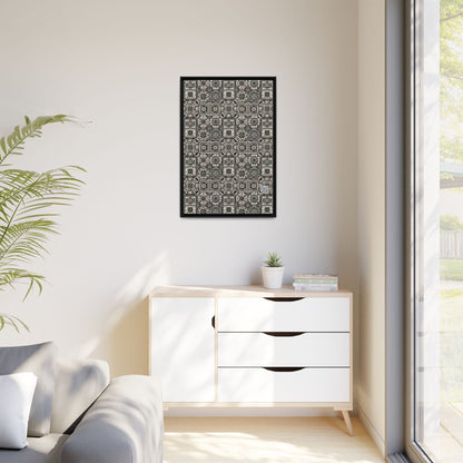 Cyber Garden Party Tech Garden Extravaganza Matte Canvas, Framed (multi-Color) - 8404 Design-45 A