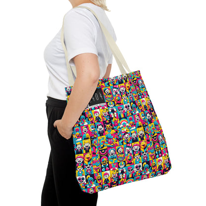 Neon Pop Playful Pop Culture Mashup Tote Bag - 8404 Design-60