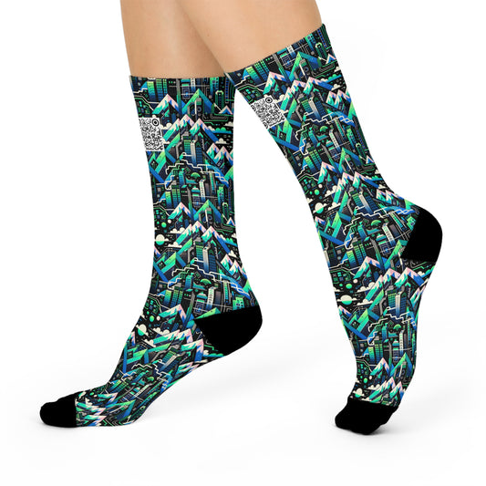 Digital Adventure Graphics Digital Explorer Cushioned Crew Socks - 8404 Design-55