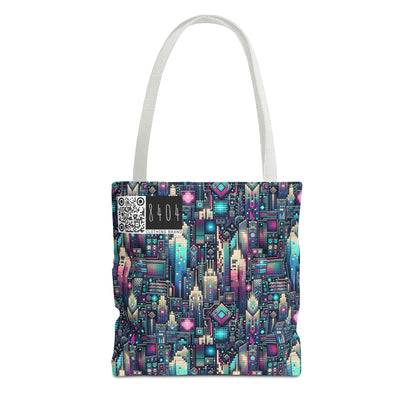 Digital Renaissance Tech-Forward Maximalism Tote Bag - 8404 Design-56