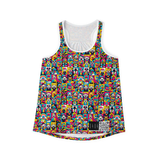 Neon Pop Playful Pop Culture Mashup Women's Tank Top - 8404 Design-60