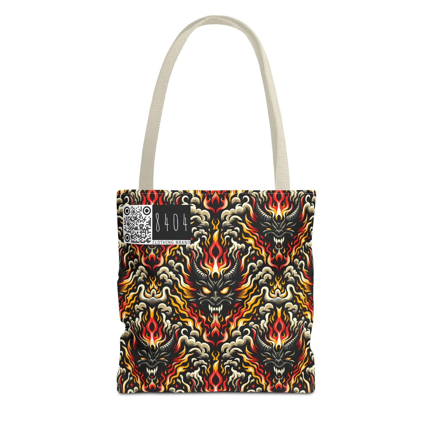 Flame Graphics Maximalist Streetwear Tote Bag - 8404 Design-59